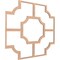 Ekena Millwork 66 56W x 66 56H x 38T Large Bradley Decorative Fretwork Wood Ceiling Panels, Maple CELW67X67X0375BRDMA - alternate 2